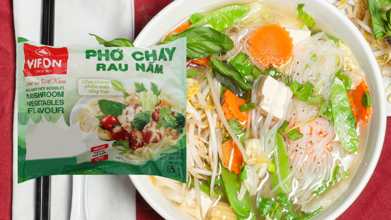 Phở chay rau nấm Vifon