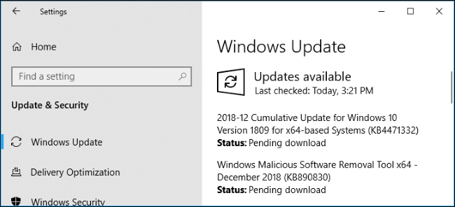 Vào Windows Update để kiểm tra xem có bản cập nhật 1903 chưa