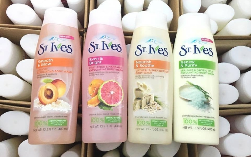 5 loại sữa tắm St.Ives được chị em lựa chọn nhiều nhất