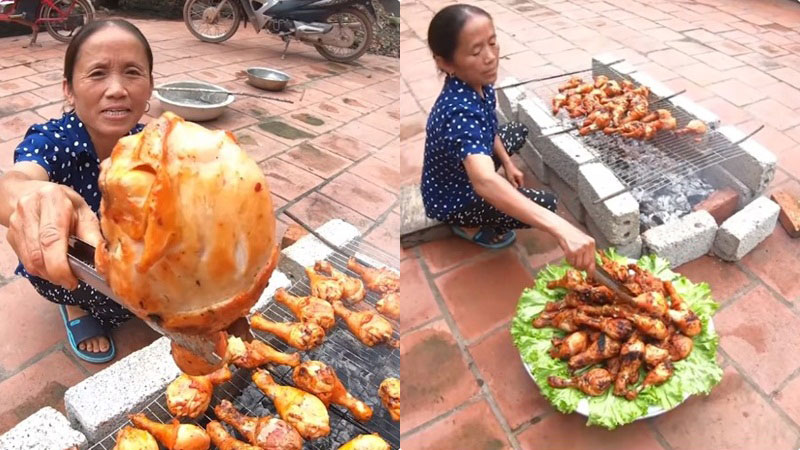 How to make super spicy, super delicious grilled chicken thighs like Mrs. Tan Vlog