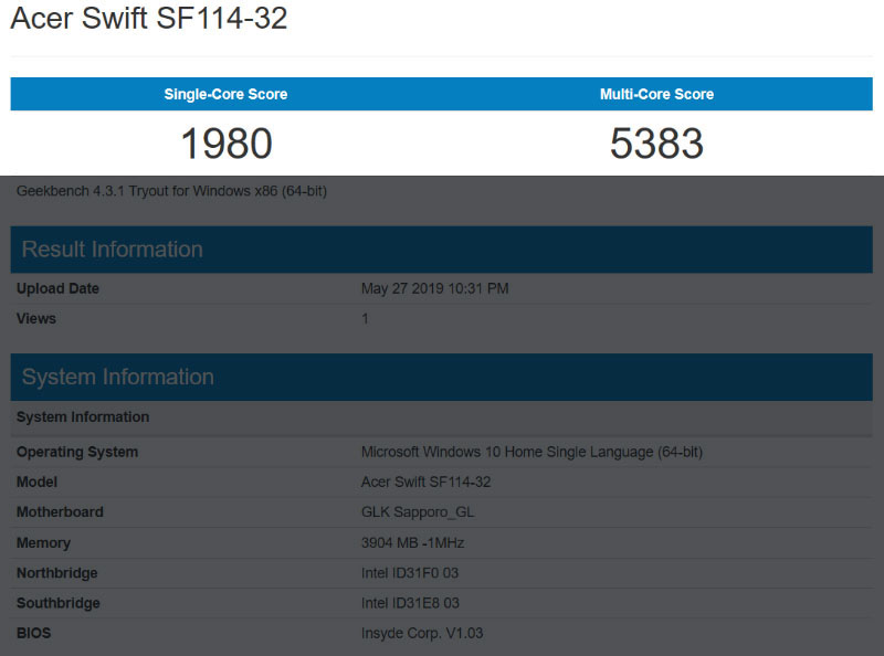 Đánh giá Acer Swift 1 Đánh giá Acer Swift 1