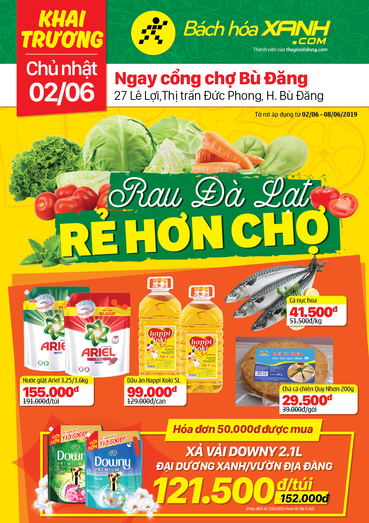 Siêu thị Bách hoá XANH 27 Lê Lợi khai trương 2/06/2019 Siêu thị Bách hoá XANH 27 Lê Lợi khai trương 2/06/2019