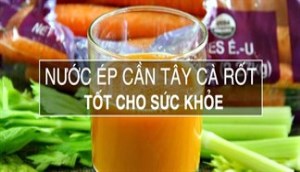 Vòng eo thon gọn với mỗi ngày 1 ly nước ép cần tây cà rốt