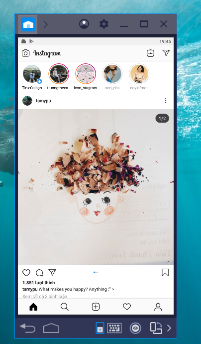 Sử dụng Instagram trên BlueStacks