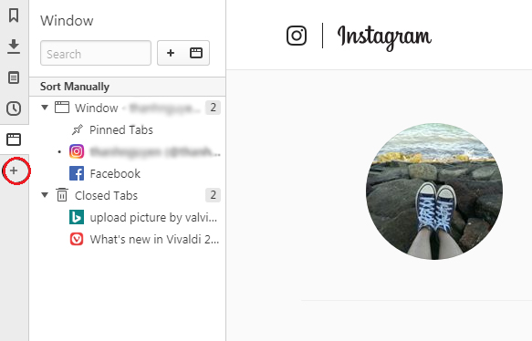 Tạo bảng điều khiển Instagram trên web