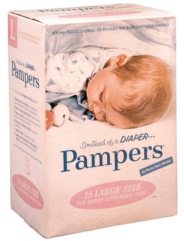 Tã giấy Pampers vào năm 1961