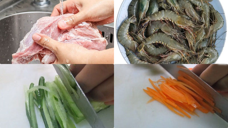 How to make shrimp and meat vermicelli noodles quickly with dry vermicelli package