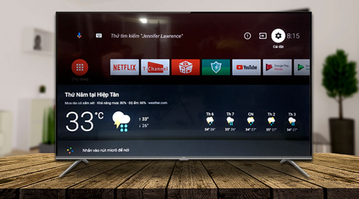 Đánh giá Android tivi TCl P8 > tìm kiếm bằng giọng