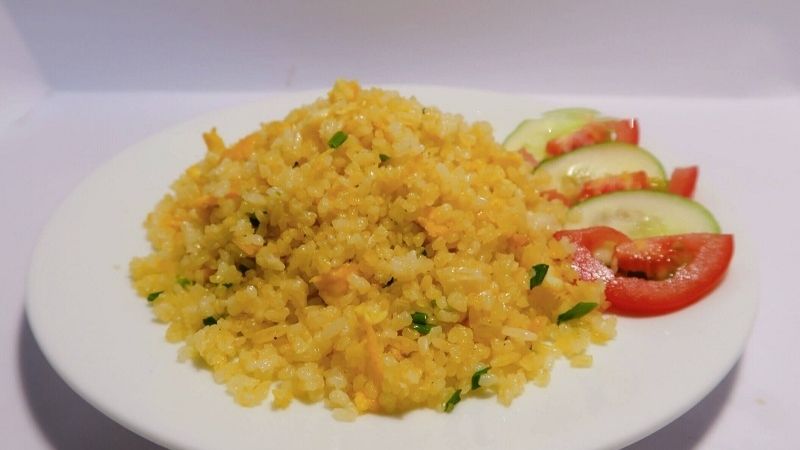 How to make delicious egg fried rice, not bored, simple at home