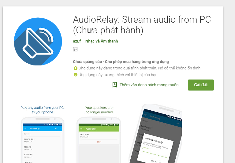 Cài đặt Audio Replay trên Android
