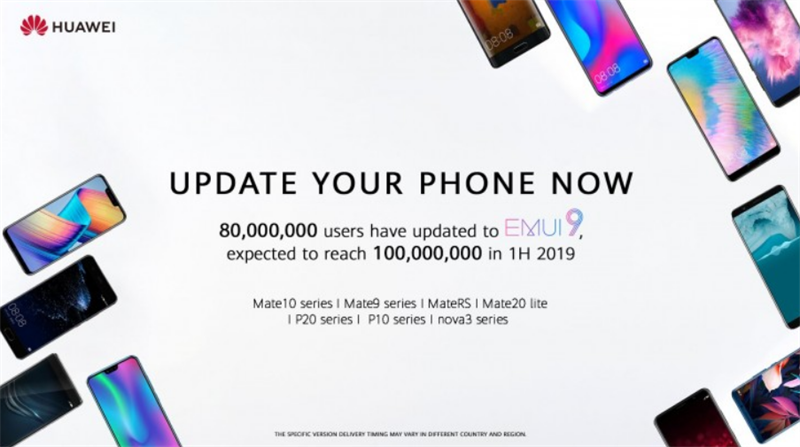 EMUI 9 đạt 80 triệu thiết bị, dự kiến tăng 100 triệu vào cuối tháng này EMUI 9 đạt 80 triệu thiết bị, dự kiến tăng 100 triệu vào cuối tháng này