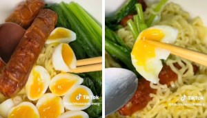 Cách làm mì trộn trứng lòng đào, nghe tên đã thèm