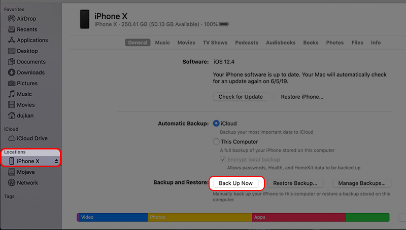 cập nhật iOS 13 bằng MacBook