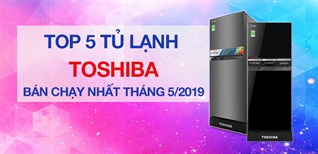 Top 5 tủ lạnh Toshiba bán chạy nhất Điện máy XANH tháng 5/2019