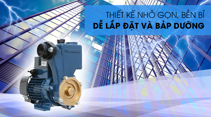 Máy bơm nước Panasonic của nước nào? Có tốt không? Có nên mua không? > Thiết kế nhỏ gọn, đơn giản