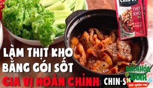 Thử làm thịt kho bằng gói gia vị Chinsu và nhận cái kết ngoài mong đợi