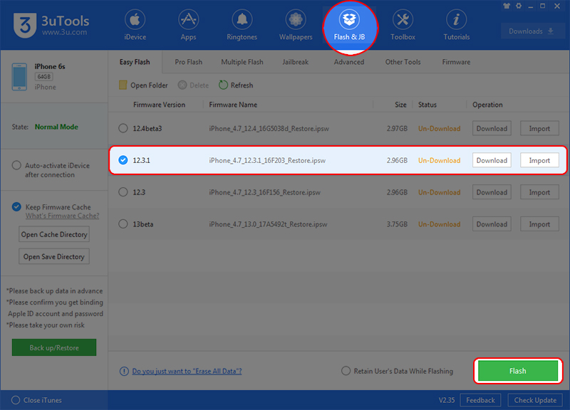 hạ cấp iOS 13