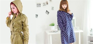 Độc đáo các kiểu áo mưa gây bão vừa qua