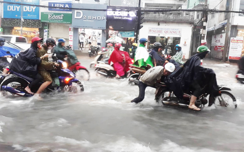 Những con đường hay ngập vào mùa mưa ở thành phố Hồ Chí Minh