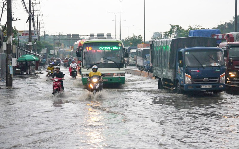 Những con đường hay ngập vào mùa mưa ở thành phố Hồ Chí Minh