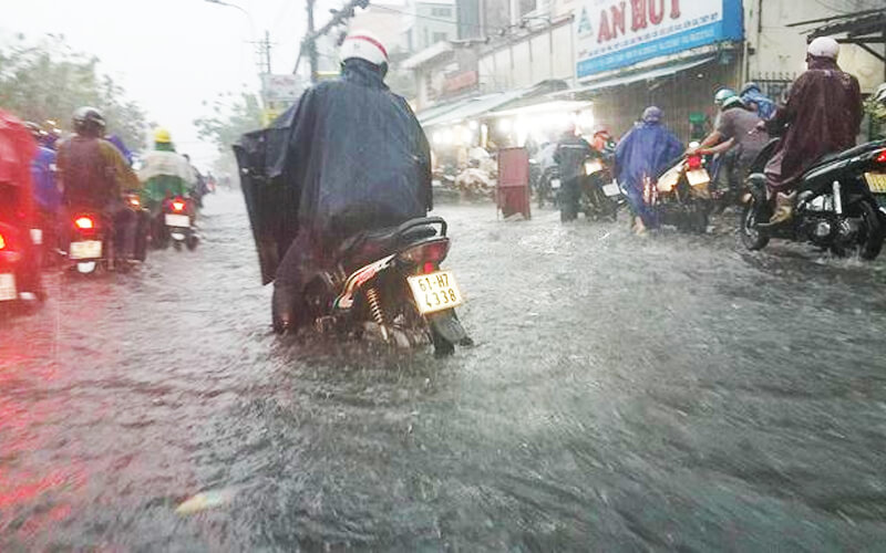 Những con đường hay ngập vào mùa mưa ở thành phố Hồ Chí Minh