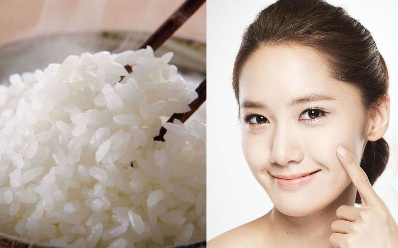 Treat acne with hot rice