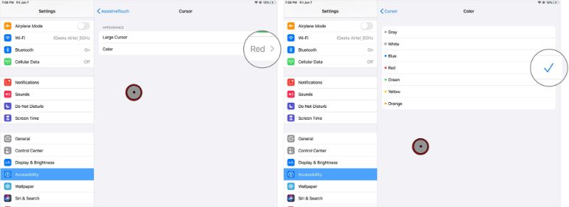 dùng chuột với ipad