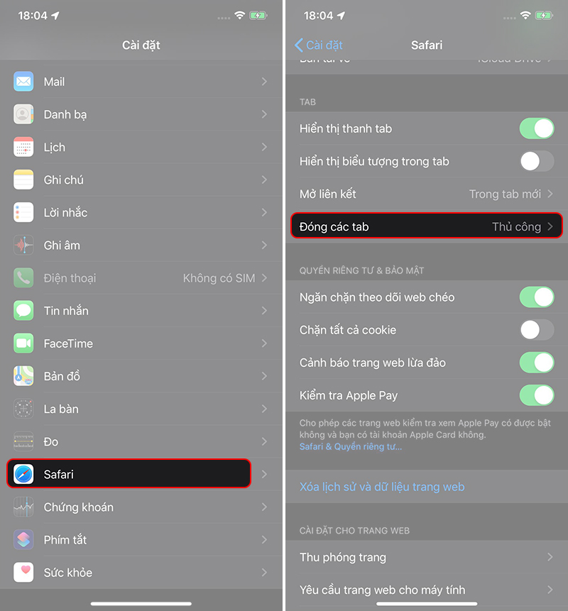Tổng hợp lỗi Safari trên iPhone, iPad