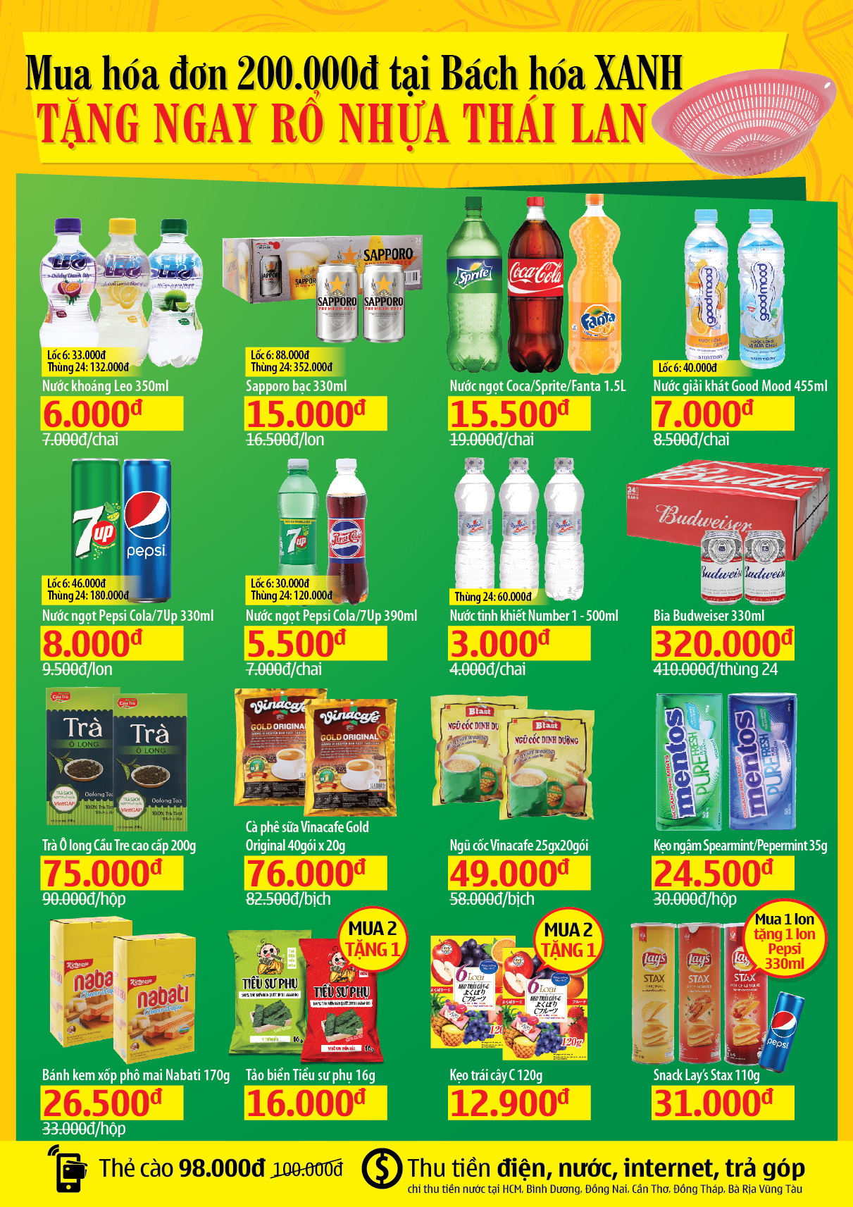 Siêu thị Bách hoá XANH Đường Lê Lợi khai trương 21/6/2019 Siêu thị Bách hoá XANH Đường Lê Lợi khai trương 21/6/2019