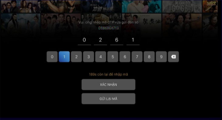 Nhập mã kích hoạt đã nhận lên tivi Nhập mã kích hoạt đã nhận lên tivi