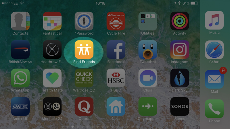 ứng dụng tìm bạn bè iPhone