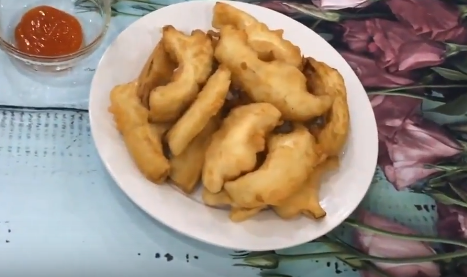 Deep fried durian shells