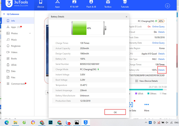 Sử dụng công cụ 3uTools