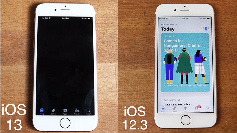 iOS 12 vs iOS 13 iOS 12 vs iOS 13
