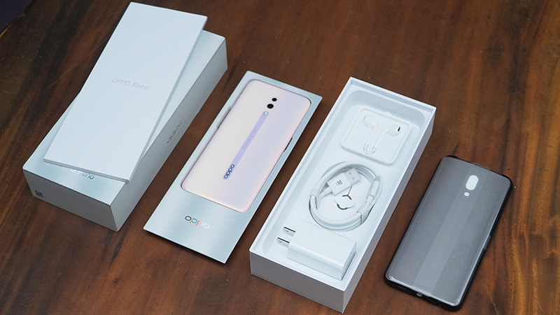 Đập hộp, trên tay OPPO Reno Hồng Ngọc Trai