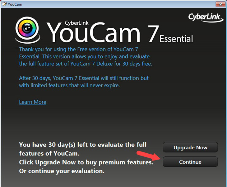 open camera on windows 7