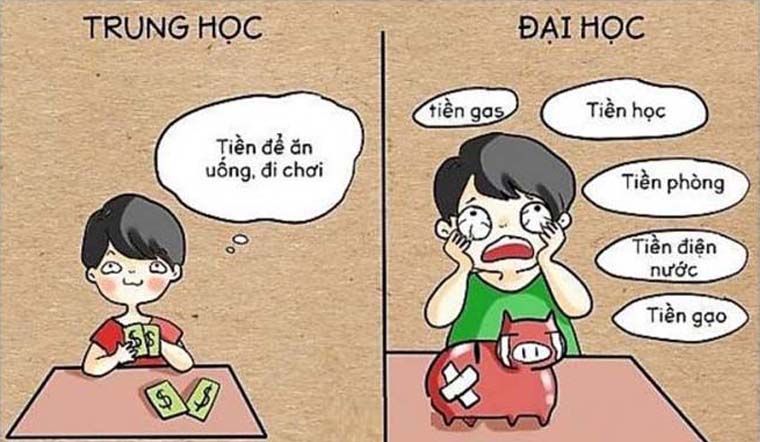 Ảnh Chế Tân Sinh Viên Vỡ Mộng Khi Bước Đến Cánh Cửa Đại Học