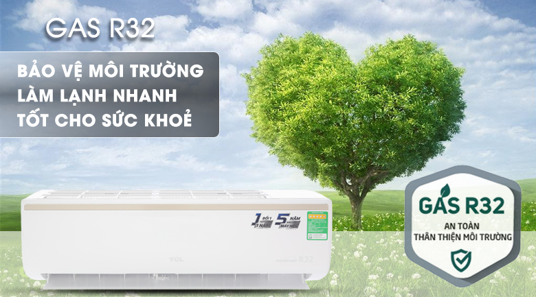 Gas R32 - Máy lạnh TCL Inverter 1 HP TAC-10CSI/KE88N Mẫu 2019