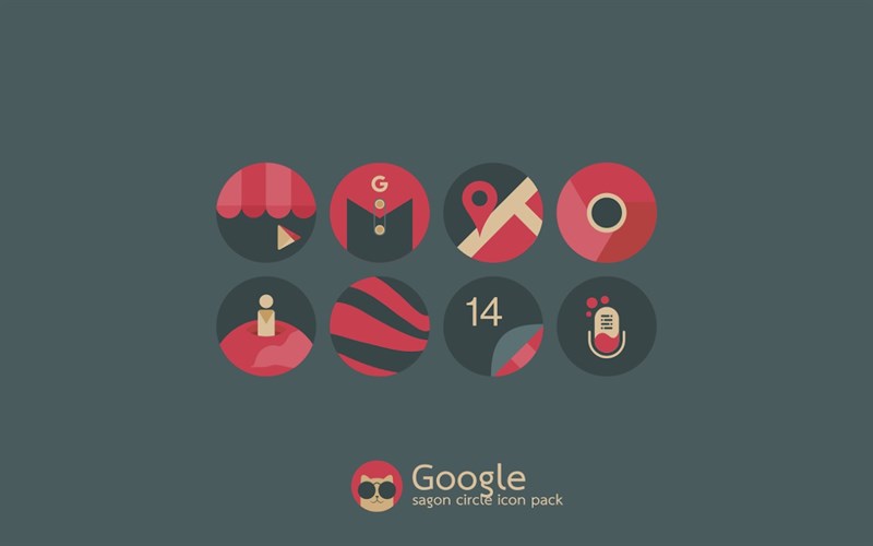 Sagon Circle Icon Pack: Dark UI Sagon Circle Icon Pack: Dark UI