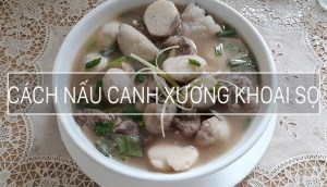 Cách nấu canh xương khoai sọ ngon từ nước, ngọt từ xương