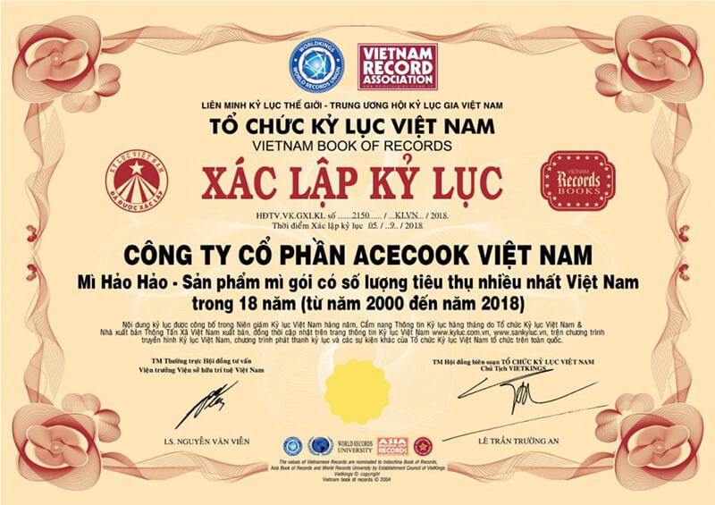 Hảo Hảo đạt kỷ lục mì gói có số lượng tiêu thụ nhiều nhất Việt Nam trong 18 năm