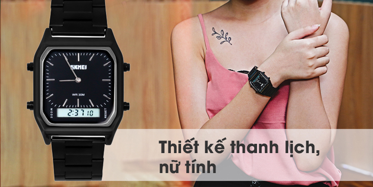 Đồng hồ SKMEI của nước nào, ưu điểm và các dòng sản phẩm nổi bật > Đồng hồ Nữ Skmei SK-1220