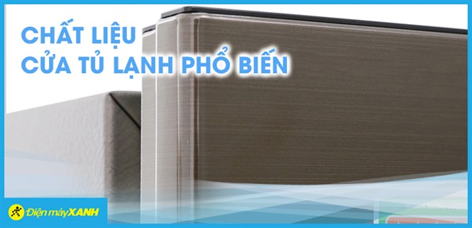 Các chất liệu cửa tủ lạnh phổ biến hiện nay trên thị trường