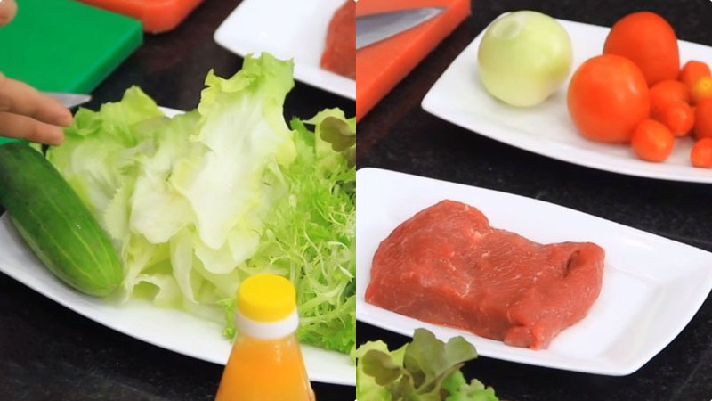 Thịt bò trộn xà lách: Cách làm salad trộn thịt bò ngon