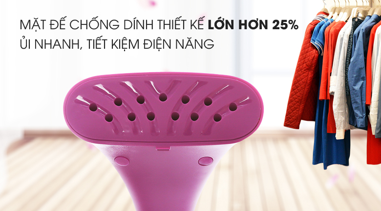 Các tiện ích nổi bật của bàn ủi Philips > mặt đế chống dính