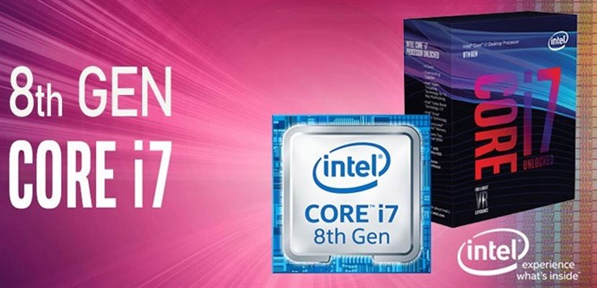 Dòng chip cao cấp Intel Core i7 thế hệ thứ 8 có gì mới?