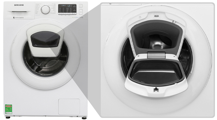 Cửa phụ máy giặt - Máy giặt Samsung Inverter 9 kg WW90K52E0WW/SV