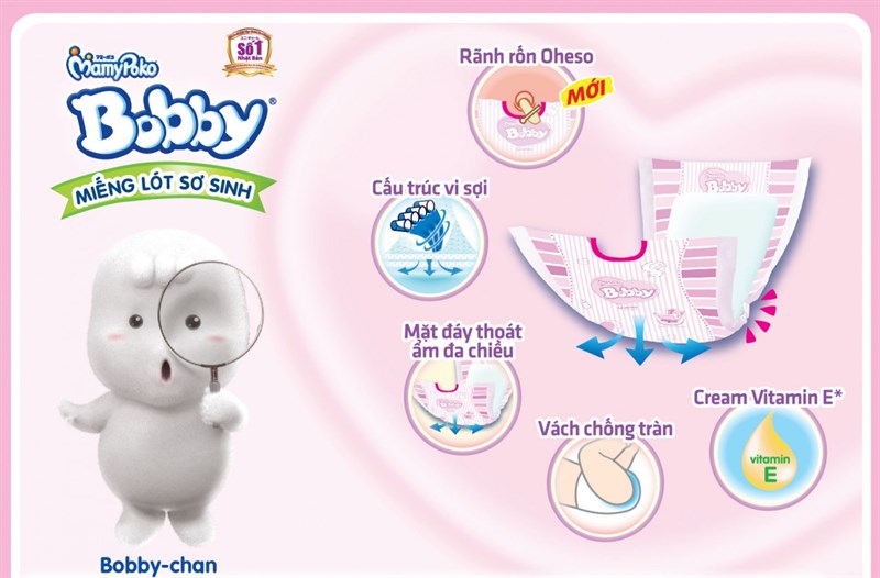 Miếng lót sơ sinh Bobby