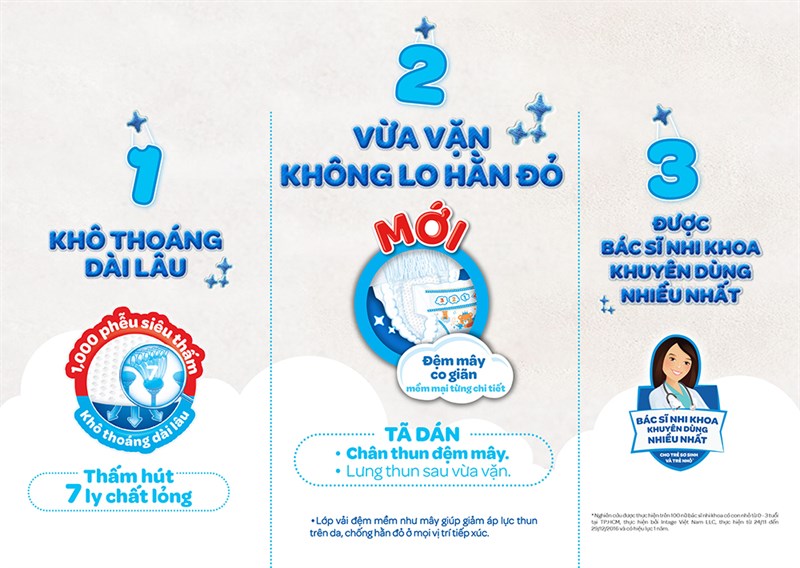 Huggies được các bác sĩ nhi khoa khuyên dùng cho trẻ sơ sinh