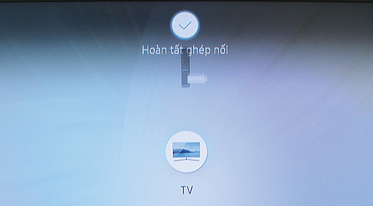 Tivi kết nối thành công với Remote